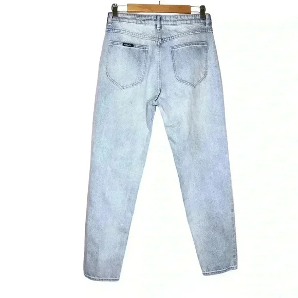 Rolla's High Rise Jeans Size 29 Light Wash Mid Rise Skinny Fit Tapered - Picture 2 of 9